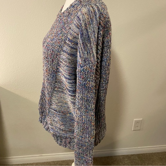 Rails Anthropologie Elsa Speckled Blue Long Sleeve Sweater - Picture 5 of 14